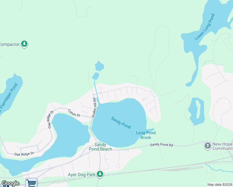 map of restaurants, bars, coffee shops, grocery stores, and more near 18 Wright Road in Ayer