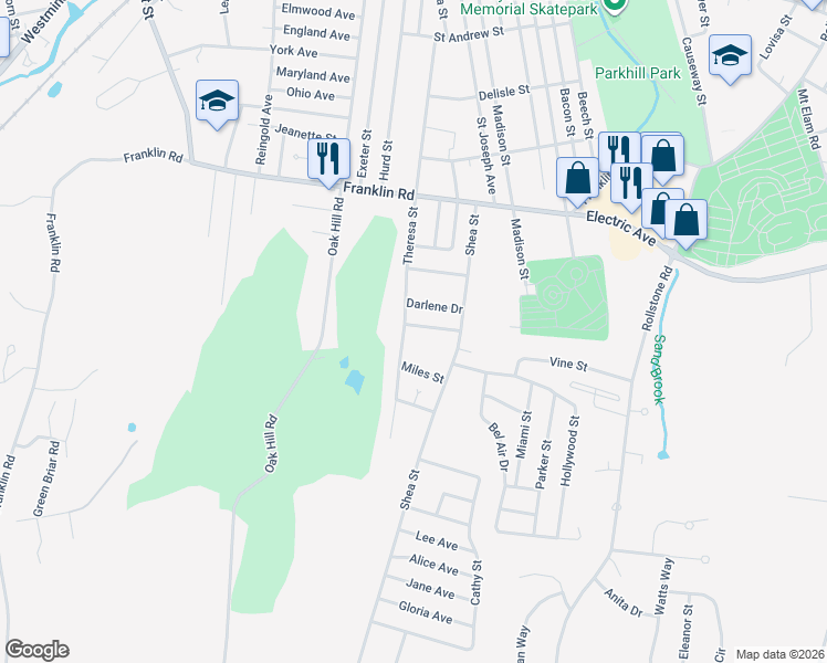 map of restaurants, bars, coffee shops, grocery stores, and more near 34 Darlene Drive in Fitchburg