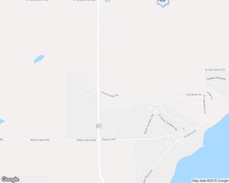 map of restaurants, bars, coffee shops, grocery stores, and more near W5654 Sunset Ridge Road in Walworth