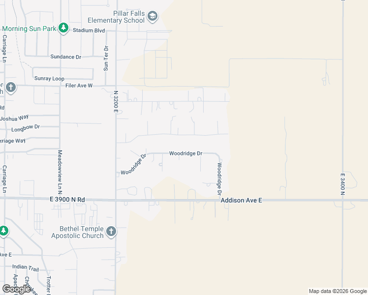 map of restaurants, bars, coffee shops, grocery stores, and more near 3254 Woodridge Drive in Twin Falls