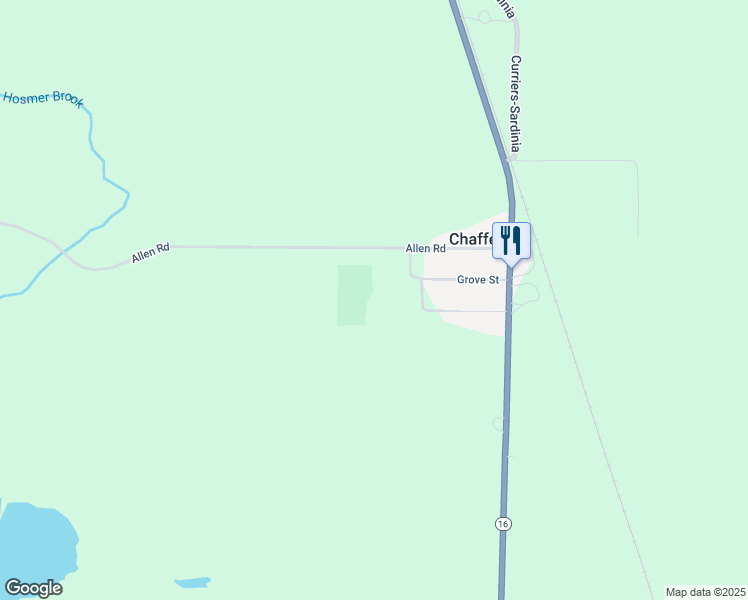 map of restaurants, bars, coffee shops, grocery stores, and more near 99990 Grove Street in Chaffee