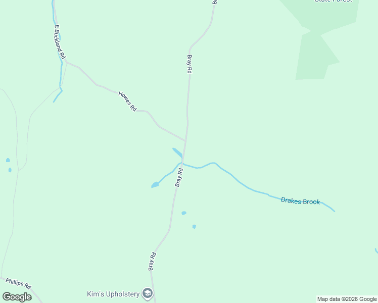 map of restaurants, bars, coffee shops, grocery stores, and more near 165 Bray Road in Buckland