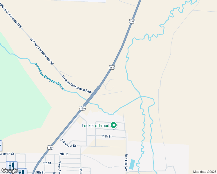 map of restaurants, bars, coffee shops, grocery stores, and more near 10812 U.S. 189 in Big Piney