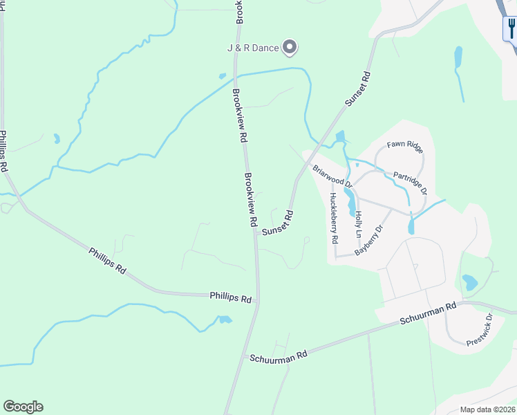 map of restaurants, bars, coffee shops, grocery stores, and more near 2433 Brookview Road in Castleton-on-Hudson