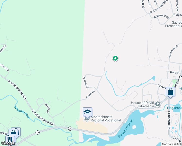 map of restaurants, bars, coffee shops, grocery stores, and more near 127 Victoria Lane in Fitchburg