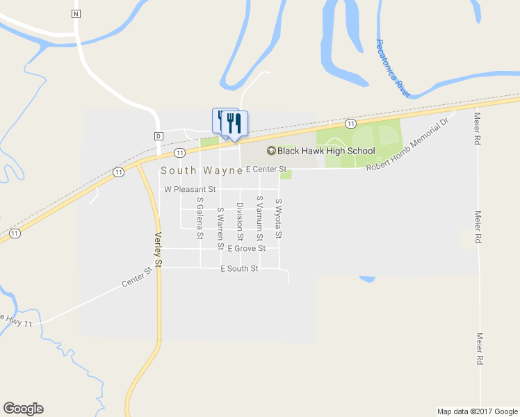 map of restaurants, bars, coffee shops, grocery stores, and more near 301 East Prospect Street in South Wayne