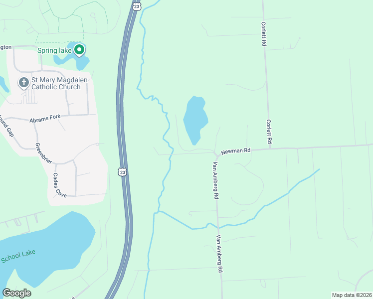 map of restaurants, bars, coffee shops, grocery stores, and more near 2421 Spring Lake Lane in Brighton