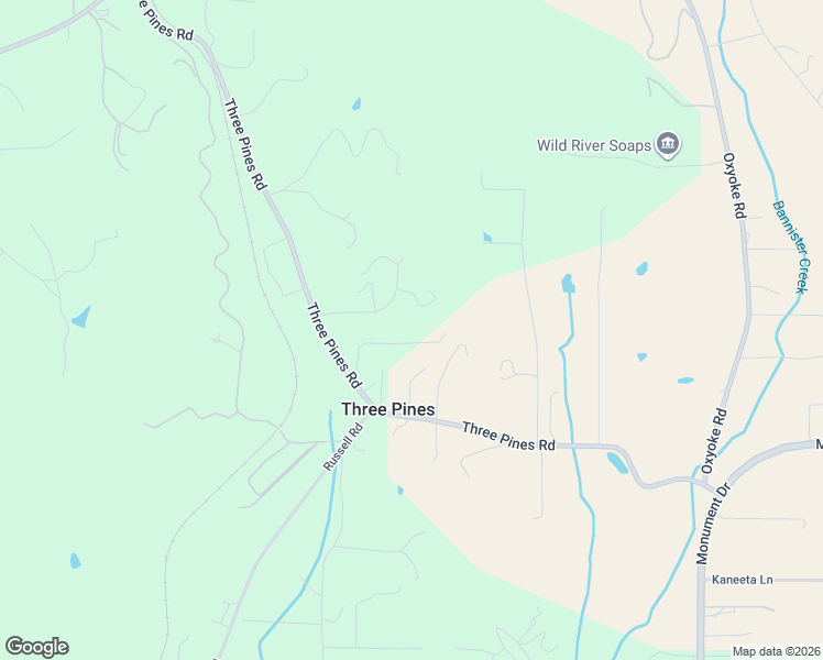 map of restaurants, bars, coffee shops, grocery stores, and more near 799 Three Pines Road in Grants Pass