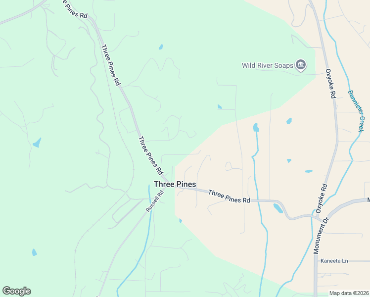 map of restaurants, bars, coffee shops, grocery stores, and more near 799 Three Pines Road in Grants Pass