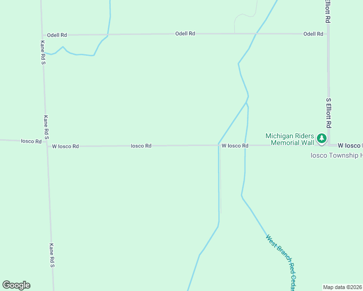 map of restaurants, bars, coffee shops, grocery stores, and more near 11104 West Iosco Road in Webberville