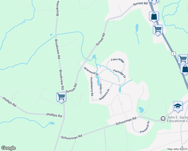 map of restaurants, bars, coffee shops, grocery stores, and more near 8 Briarwood Drive in Castleton-on-Hudson