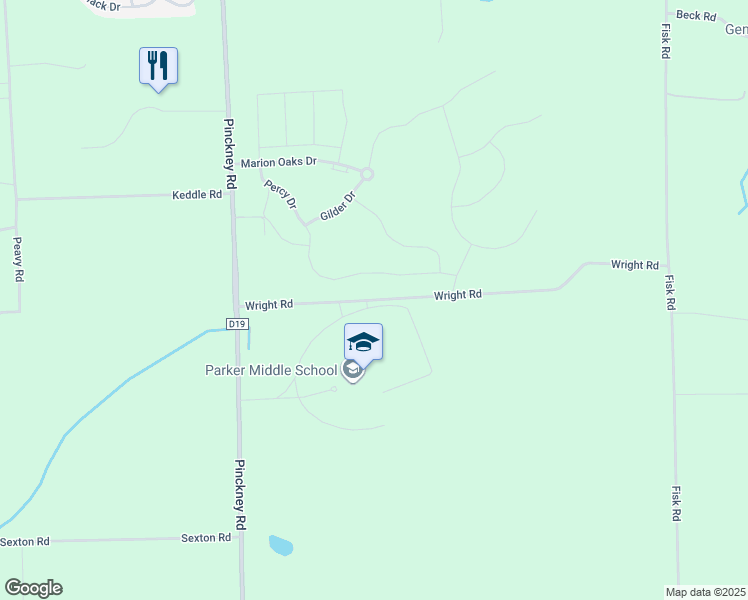 map of restaurants, bars, coffee shops, grocery stores, and more near 578 Wright Road in Howell