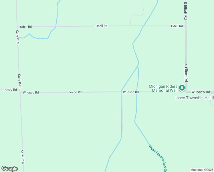 map of restaurants, bars, coffee shops, grocery stores, and more near 11104 West Iosco Road in Webberville
