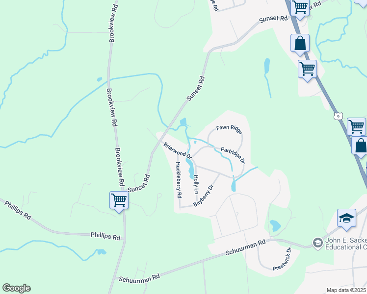 map of restaurants, bars, coffee shops, grocery stores, and more near 8 Briarwood Drive in Castleton-on-Hudson