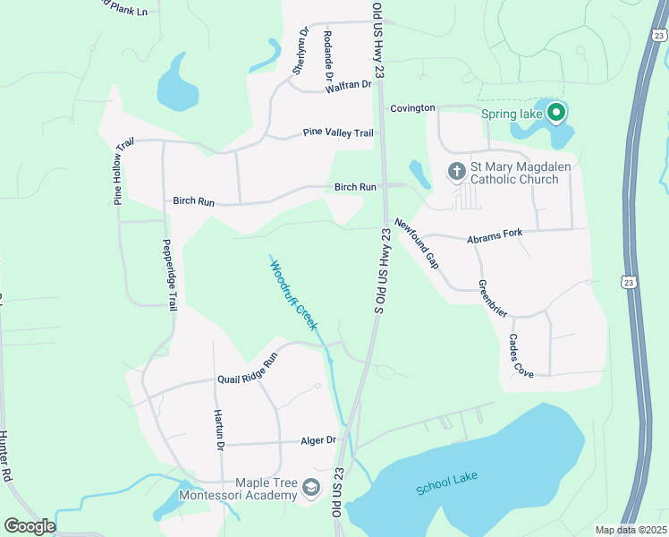 map of restaurants, bars, coffee shops, grocery stores, and more near Buckhead Drive in Brighton