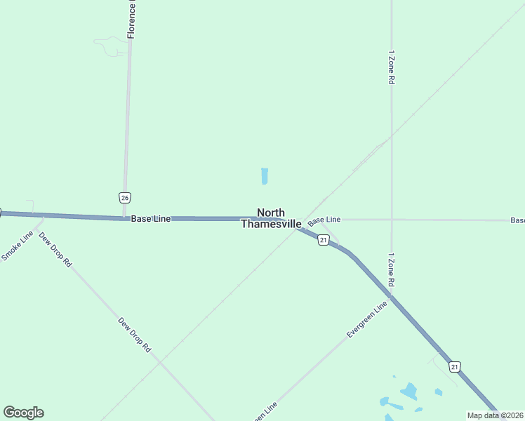 map of restaurants, bars, coffee shops, grocery stores, and more near 13175 Base Line in Chatham-Kent
