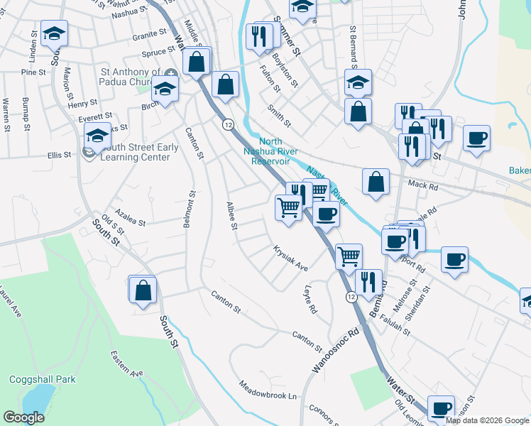 map of restaurants, bars, coffee shops, grocery stores, and more near 39 Pinegrove Avenue in Fitchburg