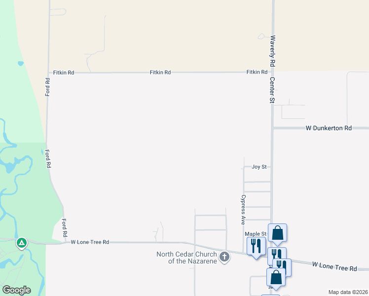 map of restaurants, bars, coffee shops, grocery stores, and more near in Cedar Falls