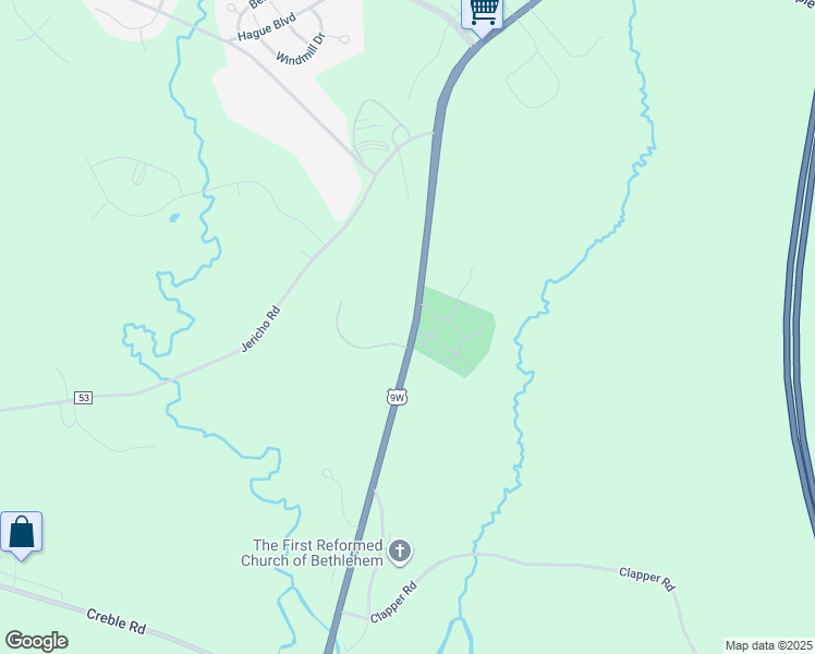 map of restaurants, bars, coffee shops, grocery stores, and more near U.S. 9W in Selkirk