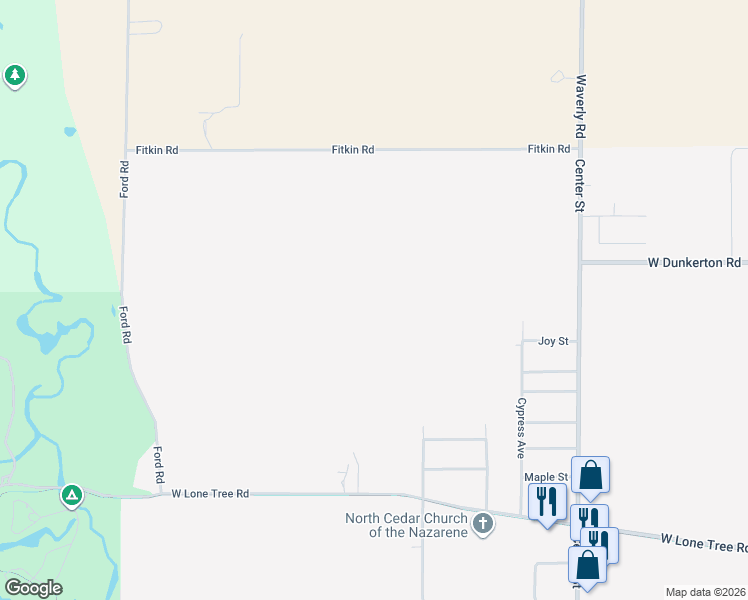 map of restaurants, bars, coffee shops, grocery stores, and more near in Cedar Falls
