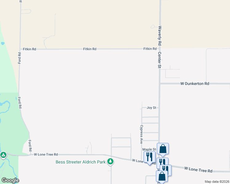 map of restaurants, bars, coffee shops, grocery stores, and more near 3604 Cypress Avenue in Cedar Falls