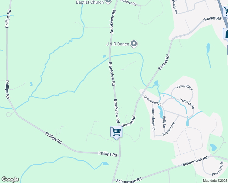 map of restaurants, bars, coffee shops, grocery stores, and more near 2491 Brookview Road in Castleton-on-Hudson