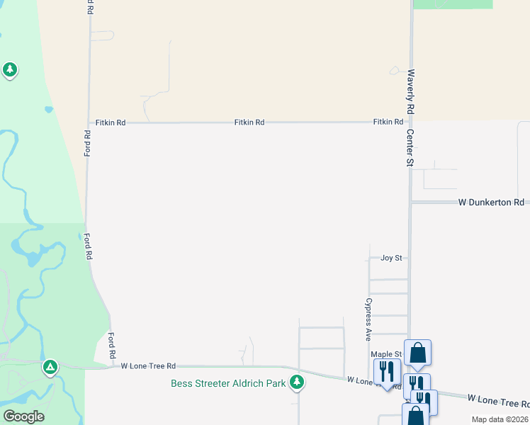 map of restaurants, bars, coffee shops, grocery stores, and more near in Cedar Falls