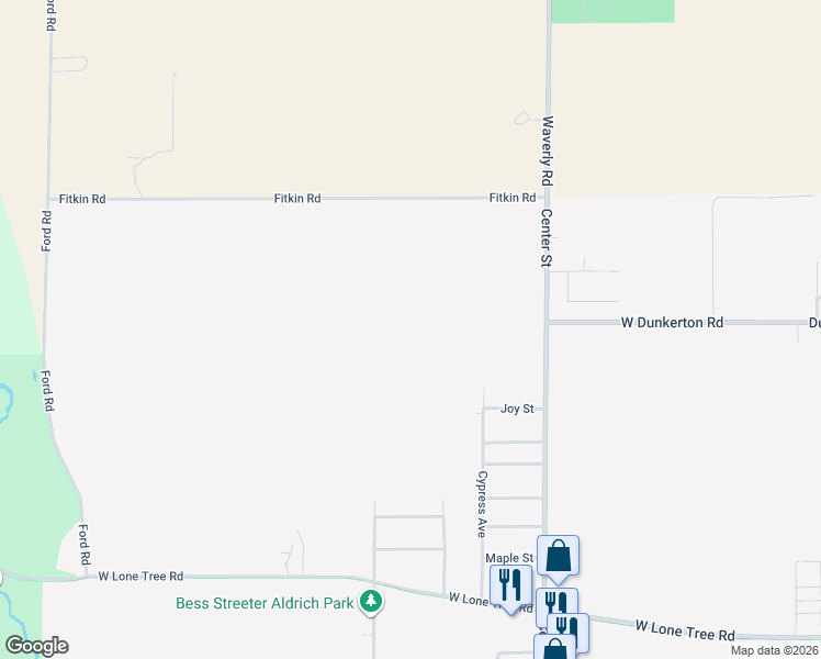 map of restaurants, bars, coffee shops, grocery stores, and more near 3604 Cypress Avenue in Cedar Falls