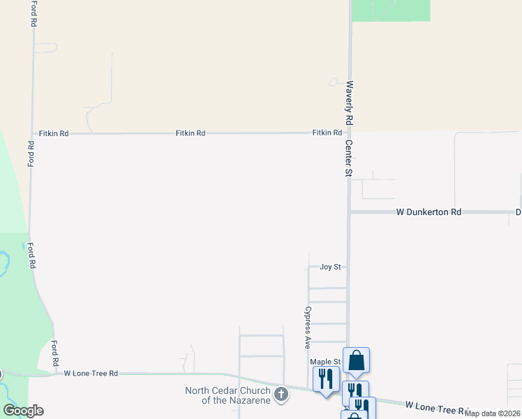 map of restaurants, bars, coffee shops, grocery stores, and more near 3604 Cypress Avenue in Cedar Falls
