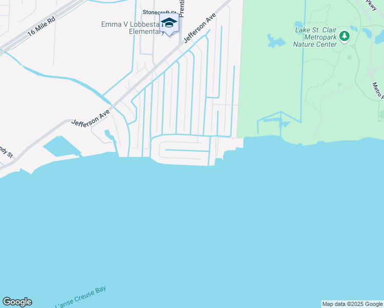 map of restaurants, bars, coffee shops, grocery stores, and more near 29331 South Seaway Court in Harrison Township