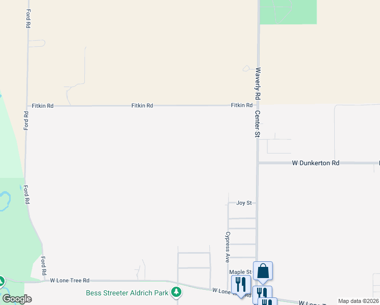map of restaurants, bars, coffee shops, grocery stores, and more near 6287 Fitkin Road in Cedar Falls