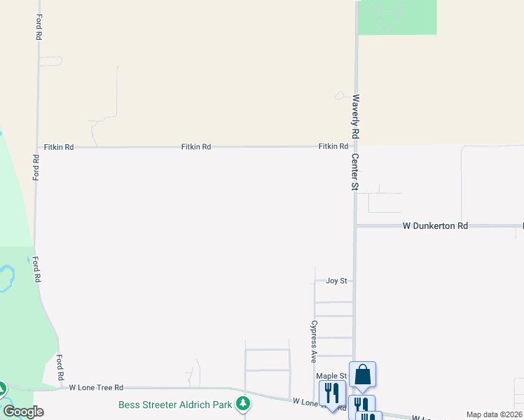 map of restaurants, bars, coffee shops, grocery stores, and more near 6287 Fitkin Road in Cedar Falls