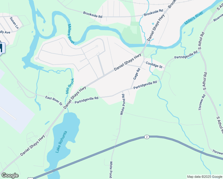 map of restaurants, bars, coffee shops, grocery stores, and more near 837 Partridgeville Road in Athol