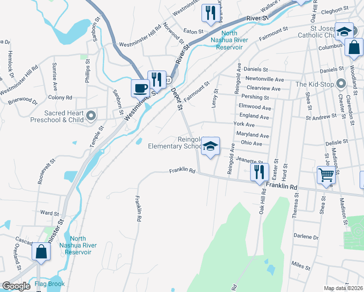 map of restaurants, bars, coffee shops, grocery stores, and more near 40 Appleton Circle in Fitchburg