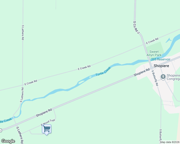 map of restaurants, bars, coffee shops, grocery stores, and more near 4630 East Creek Road in Beloit