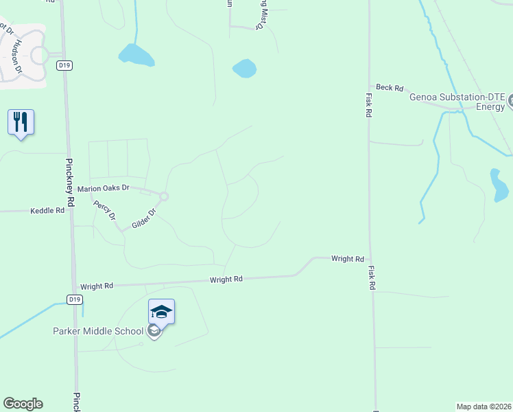 map of restaurants, bars, coffee shops, grocery stores, and more near in Howell