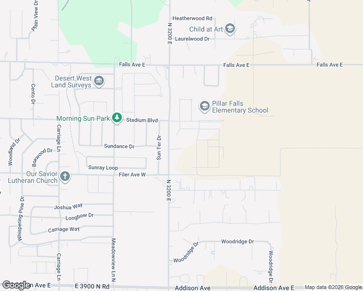 map of restaurants, bars, coffee shops, grocery stores, and more near 606 Hankins Road North in Twin Falls
