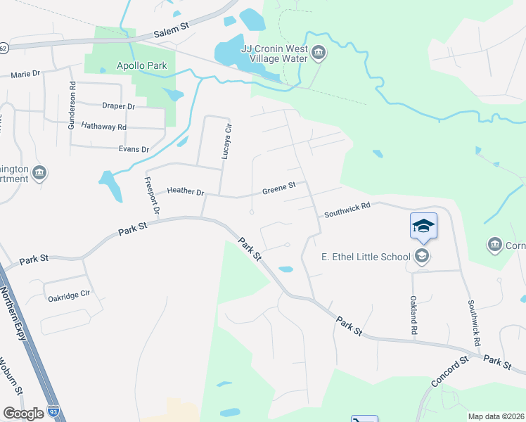 map of restaurants, bars, coffee shops, grocery stores, and more near 8 Stewart Road in North Reading