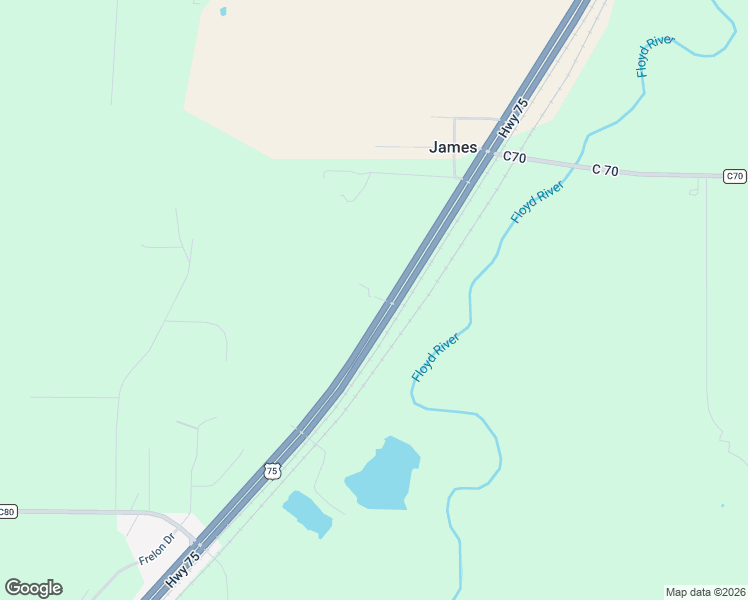 map of restaurants, bars, coffee shops, grocery stores, and more near 33247 U.S. 75 in Sioux City