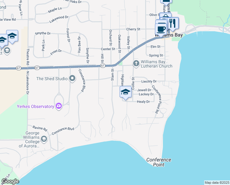 73 Stam Street, Williams Bay WI Walk Score
