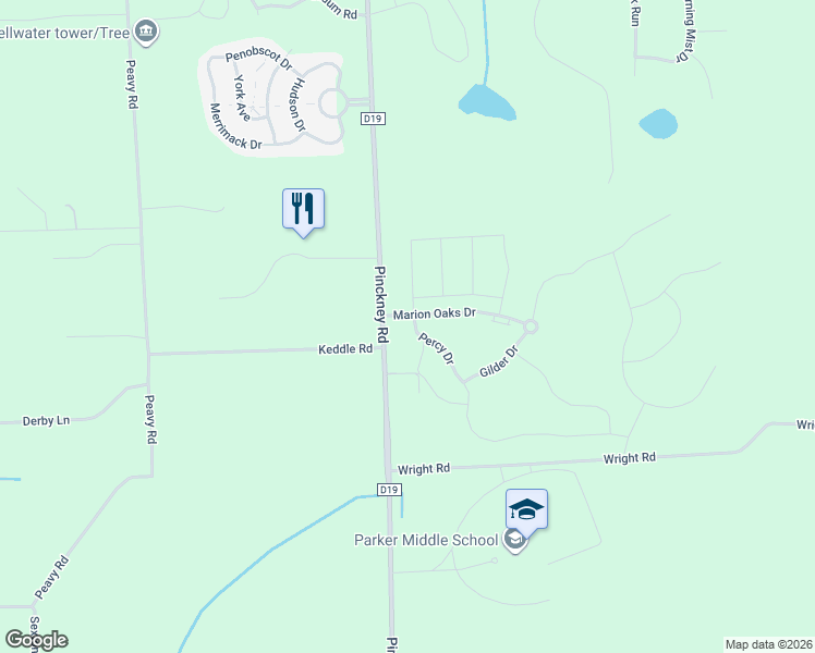 map of restaurants, bars, coffee shops, grocery stores, and more near 24 Keddle Road in Howell