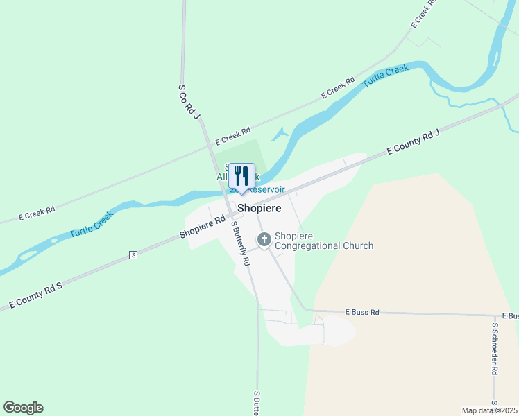 map of restaurants, bars, coffee shops, grocery stores, and more near in Shopiere