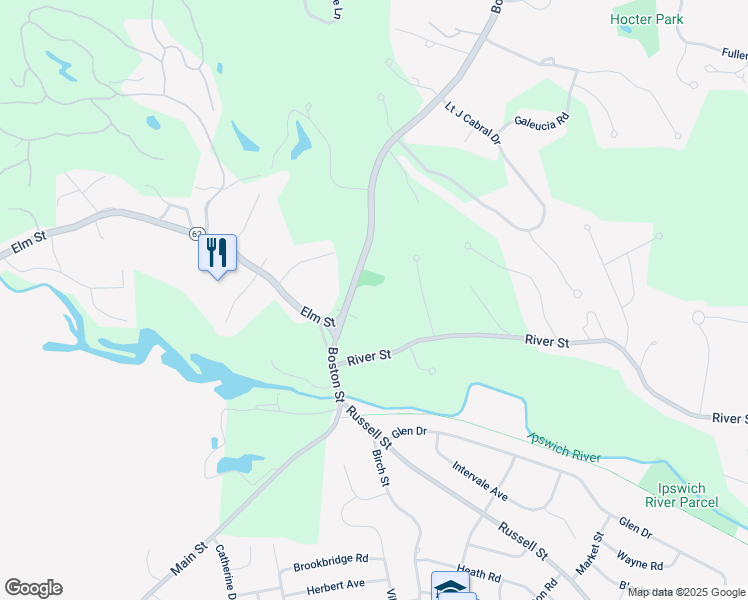 map of restaurants, bars, coffee shops, grocery stores, and more near 190 Boston Street in Middleton