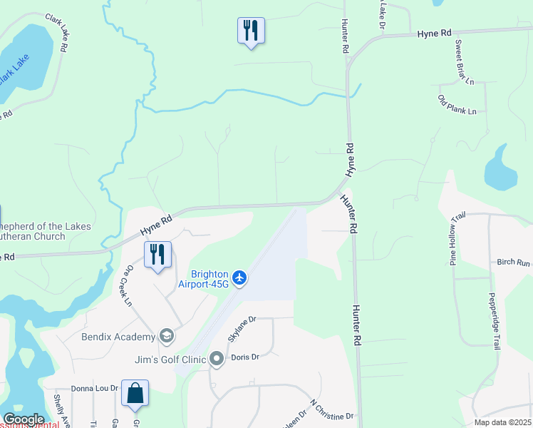 map of restaurants, bars, coffee shops, grocery stores, and more near 8664 Hyne Road in Brighton