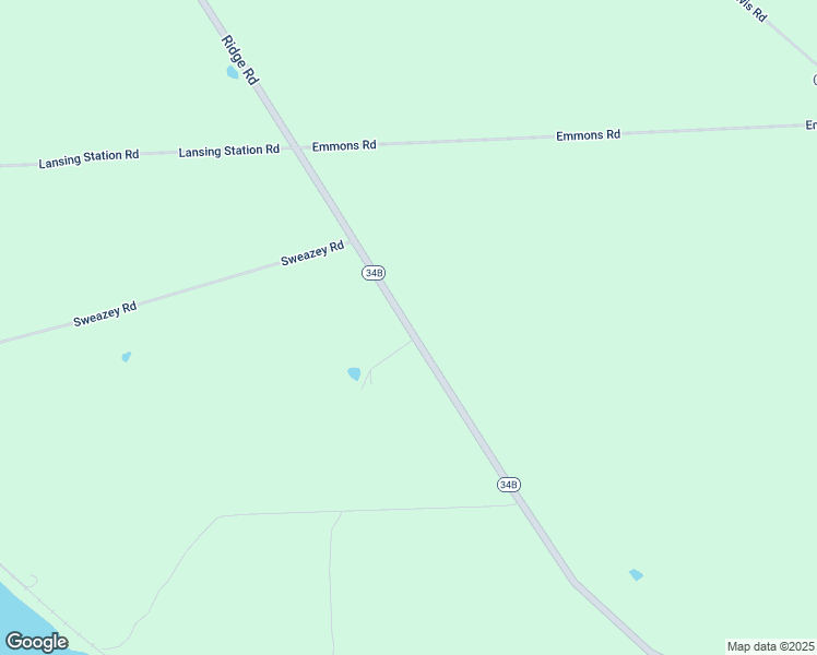 map of restaurants, bars, coffee shops, grocery stores, and more near Ridge Road in Lansing