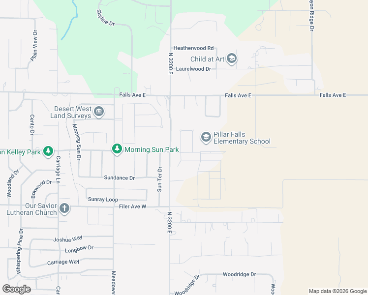 map of restaurants, bars, coffee shops, grocery stores, and more near 723 Hankins Road North in Twin Falls