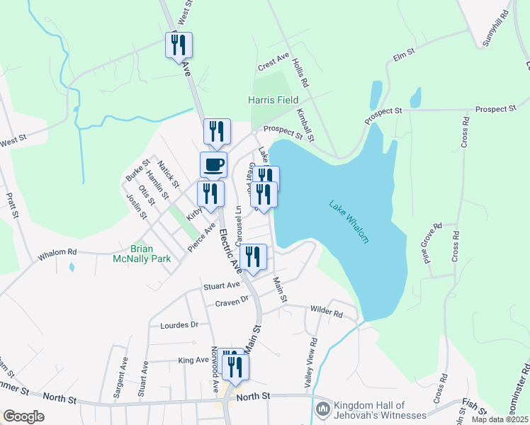 map of restaurants, bars, coffee shops, grocery stores, and more near 4 Ferdinand Passway in Lunenburg