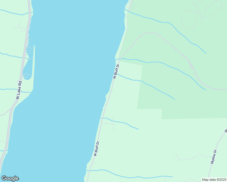 map of restaurants, bars, coffee shops, grocery stores, and more near 302A W Bluff Dr in Keuka Park