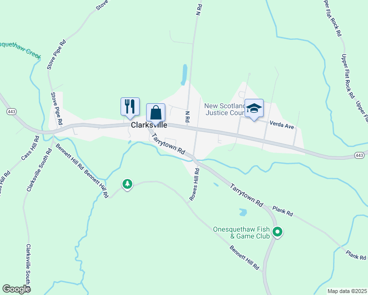 map of restaurants, bars, coffee shops, grocery stores, and more near 2160 Tarrytown Road in Clarksville
