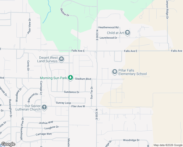 map of restaurants, bars, coffee shops, grocery stores, and more near 723 Hankins Road North in Twin Falls